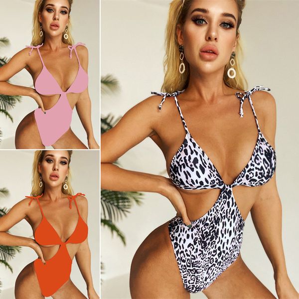 chanshuang new one-piece leopard print women's bandage swimsuit open back one piece solid bikini
chanshuang new one-piece leopard print women's bandage swimsuit open back one piece solid bikini