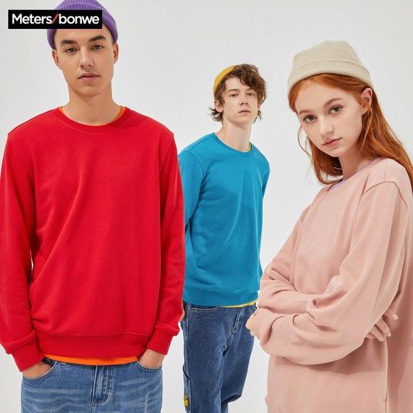 metersbonwe autumn and winter new comfort sweatshirt men thick knit pullover solid color couple hoodies y0111, Black
metersbonwe autumn and winter new comfort sweatshirt men thick knit pullover solid color couple hoodies y0111, Black