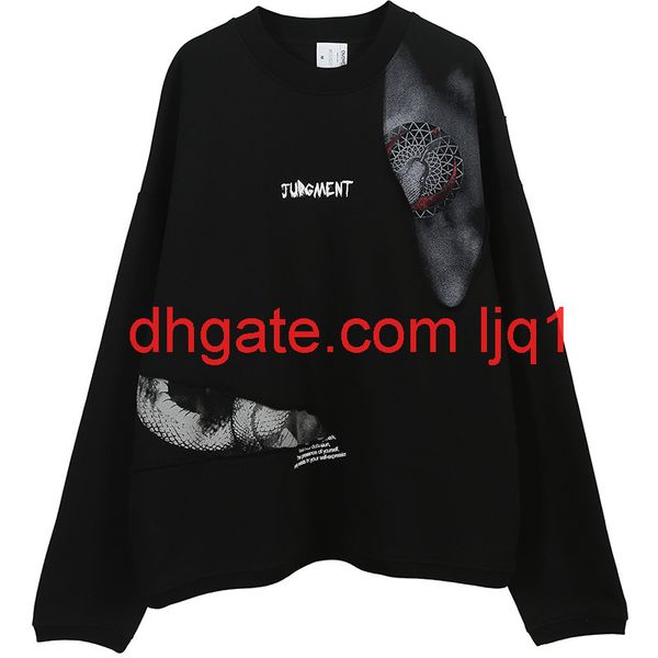 wxwovdy fashion brand men's and women's base shirt snake print long sleeve splicing fleece round neck loose pullover, Black
wxwovdy fashion brand men's and women's base shirt snake print long sleeve splicing fleece round neck loose pullover, Black