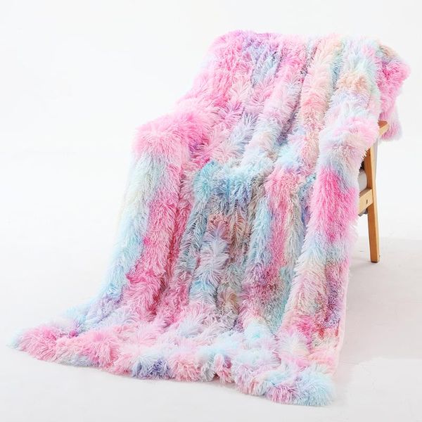 double layer shaggy blanket super soft fuzzy fur rainbow tie-dye printed cover blanket comfortable fluffy throw blankets
double layer shaggy blanket super soft fuzzy fur rainbow tie-dye printed cover blanket comfortable fluffy throw blankets