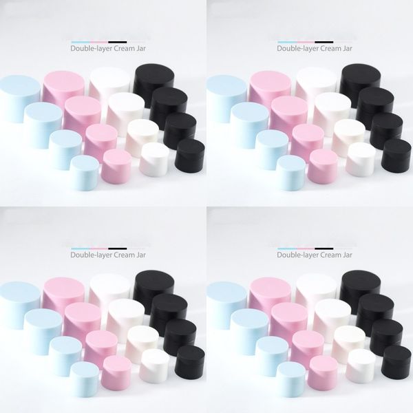 double deck cream separate bottle frosting plastic jars empty cosmetic mask travel storage containers cylindrical new 0 95ll f2
double deck cream separate bottle frosting plastic jars empty cosmetic mask travel storage containers cylindrical new 0 95ll f2