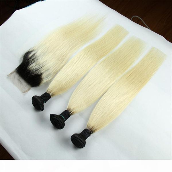 malaysian #1b 613 blonde ombre hair weave with 4*4 closure 3pcs silk straight dark root blonde virgin hair with closure 4pcs lot, Black
malaysian #1b 613 blonde ombre hair weave with 4*4 closure 3pcs silk straight dark root blonde virgin hair with closure 4pcs lot, Black