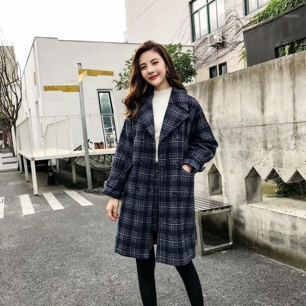 plaid long wool blend ladies coat wide-waisted women's jacket single breasted pockets korean womens fashion coat1, Black
plaid long wool blend ladies coat wide-waisted women's jacket single breasted pockets korean womens fashion coat1, Black