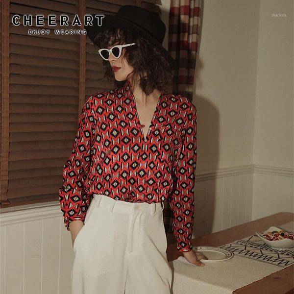 cheerart vintage satin blouse women v neck pearl button ladies long sleeve female blouses elegant fall clothes1, White
cheerart vintage satin blouse women v neck pearl button ladies long sleeve female blouses elegant fall clothes1, White