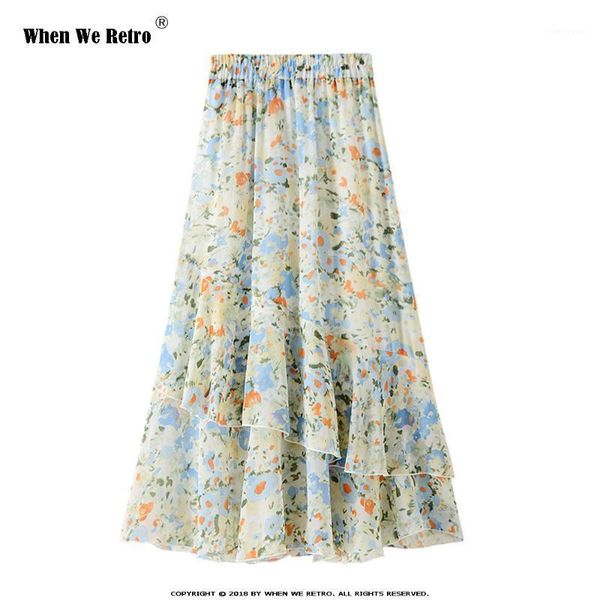 chiffon floral skirt wf0124 female summer long skirt for women plus size ladies beach holiday boho1, Black
chiffon floral skirt wf0124 female summer long skirt for women plus size ladies beach holiday boho1, Black