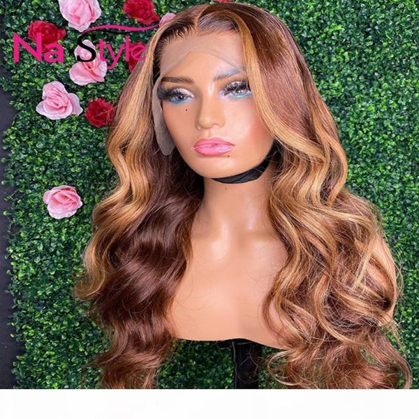 glueless ombre human hair wig highlight 360 lace frontal wigs honey blonde colored body wave wig with natural hair 130 remy, Black;brown
glueless ombre human hair wig highlight 360 lace frontal wigs honey blonde colored body wave wig with natural hair 130 remy, Black;brown