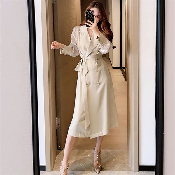 spring autumn new fashion women thin trench coat clothes long sleeve sashes office lady chic female windbreaker lj201128, Tan;black
spring autumn new fashion women thin trench coat clothes long sleeve sashes office lady chic female windbreaker lj201128, Tan;black