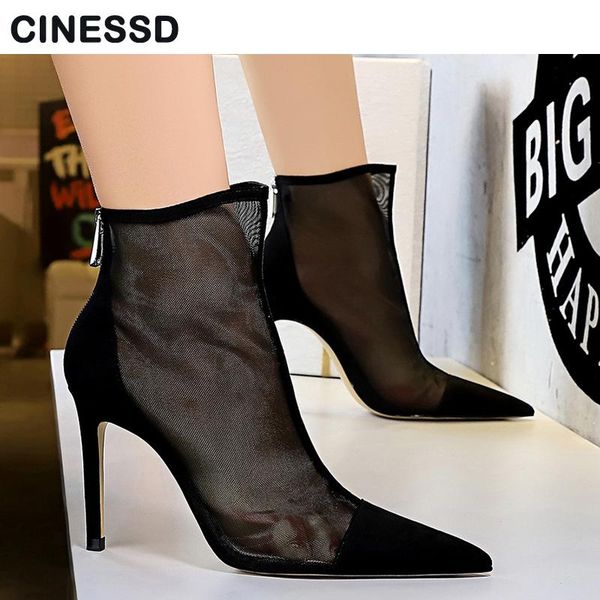 boots fashion high-heeled women ankle black pointed toe 9.5cm mesh how party pumps lady shoes
boots fashion high-heeled women ankle black pointed toe 9.5cm mesh how party pumps lady shoes