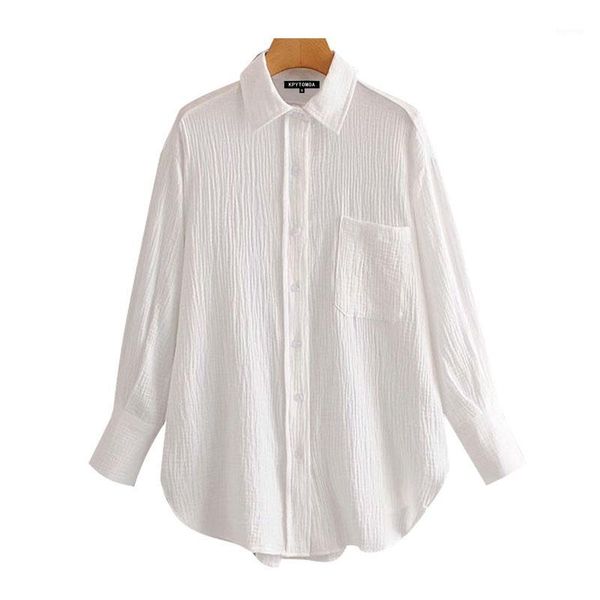 women 2020 chic fashion office wear pockets loose blouses vintage lapel collar long sleeve female shirts chic 1, White
women 2020 chic fashion office wear pockets loose blouses vintage lapel collar long sleeve female shirts chic 1, White