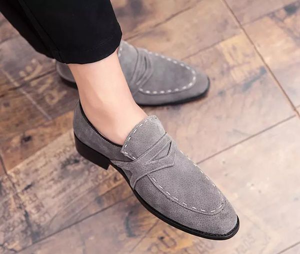 men shoes suede leather new fashion stylish design lace-up shoe casual formal loafers shoes zapatos de hombre 4m996, Black
men shoes suede leather new fashion stylish design lace-up shoe casual formal loafers shoes zapatos de hombre 4m996, Black