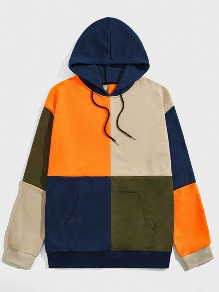 romwe guys colorblock drawstring pocket hoodie h5gy#, Black
romwe guys colorblock drawstring pocket hoodie h5gy#, Black