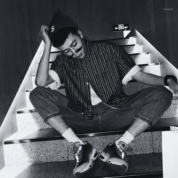 2018 summer fashion striped letter casual men shirts turn-down collar leisure male short sleeve youth chemise homme tide1, White;black
2018 summer fashion striped letter casual men shirts turn-down collar leisure male short sleeve youth chemise homme tide1, White;black