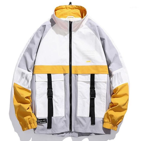 streetwear casual men jacket coat patchwork windbreaker mens bomber jacket 2020 spring ribbons pockets male overcoat1, Black;brown
streetwear casual men jacket coat patchwork windbreaker mens bomber jacket 2020 spring ribbons pockets male overcoat1, Black;brown