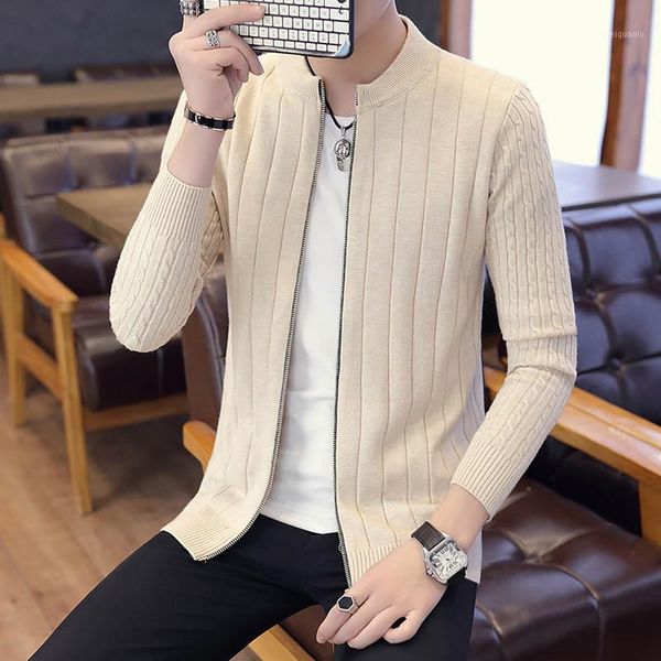 men sweater cardigan zipper fashion 2020 new arrival autumn and winter slim male knitted coat teenage boys korean style m171, White;black
men sweater cardigan zipper fashion 2020 new arrival autumn and winter slim male knitted coat teenage boys korean style m171, White;black
