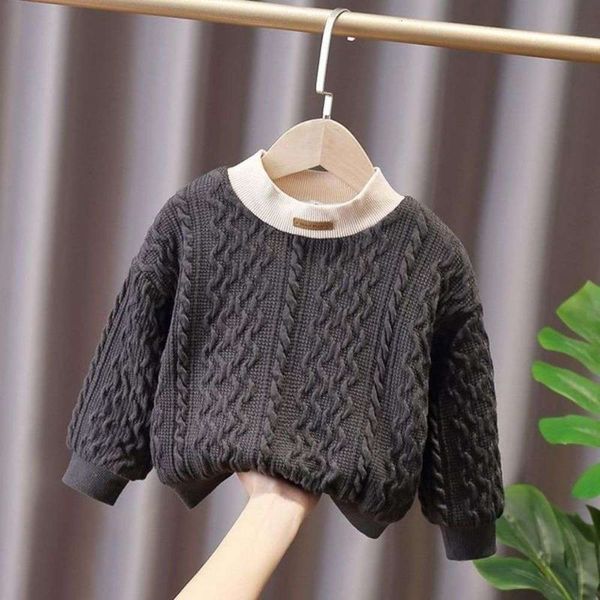 thickened sweater knitted children's plush boys' girls' autumn and winter 2020 lb22, Black
thickened sweater knitted children's plush boys' girls' autumn and winter 2020 lb22, Black