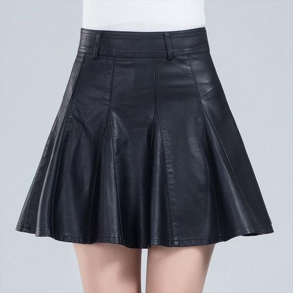2019 new short skirt womens autumn winter models were thin code half skirt a word pleated pu leather 03, Black
2019 new short skirt womens autumn winter models were thin code half skirt a word pleated pu leather 03, Black