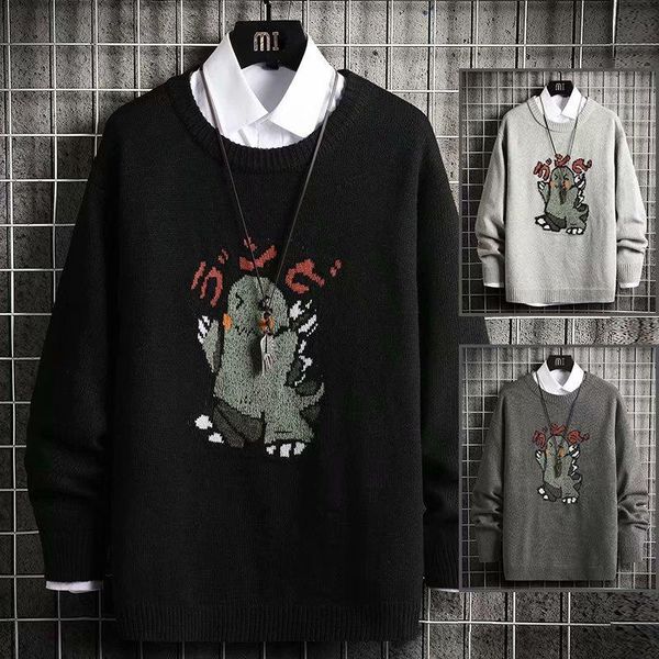 mens knitted sweater men 2020 winter anime oversized hip hop harajuku japanese korean pullover black sweater for men, White;black
mens knitted sweater men 2020 winter anime oversized hip hop harajuku japanese korean pullover black sweater for men, White;black