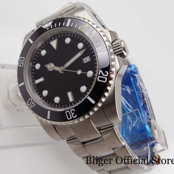 bliger new 40mm mechanical men watch sapphire glass miyota automatic movement dployment clasp1, Slivery;brown
bliger new 40mm mechanical men watch sapphire glass miyota automatic movement dployment clasp1, Slivery;brown