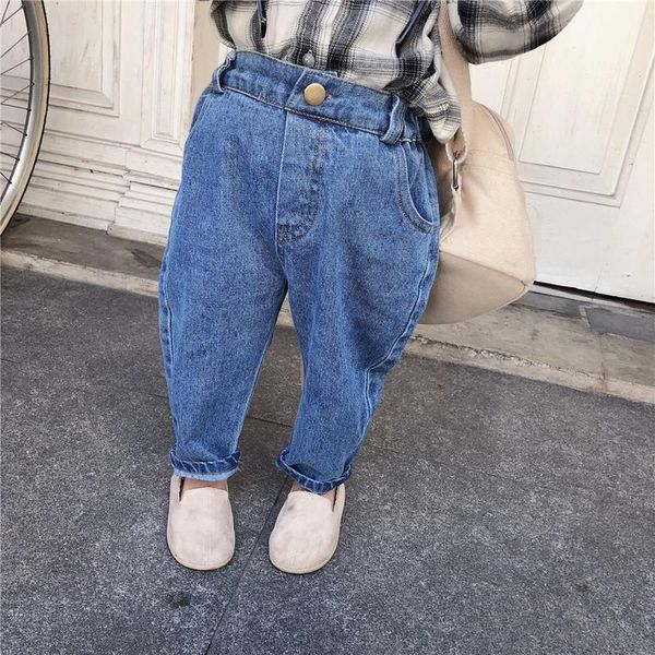 trousers spring kids'clothes, korean version, boys and girls' jeans, big pp leisure pants, tide baby pants, Blue
trousers spring kids'clothes, korean version, boys and girls' jeans, big pp leisure pants, tide baby pants, Blue