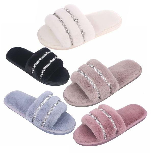 slippers flip flops autumn and winter fashion and comfortable rhinestone non-slip open-toed flat-bottomed household cotton slippers, Black
slippers flip flops autumn and winter fashion and comfortable rhinestone non-slip open-toed flat-bottomed household cotton slippers, Black