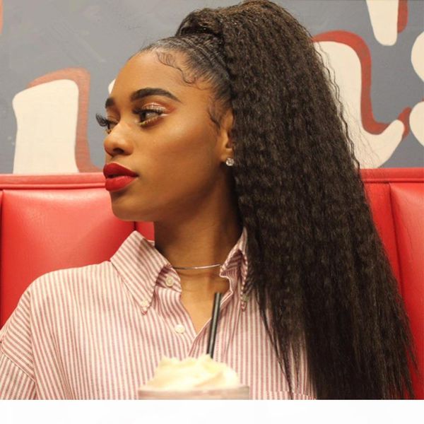 kinky straight ponytail brazilian human hair drawstring ponytail clip in hair extensions natural color remy 2 clips afro ponytail hair piece, Black
kinky straight ponytail brazilian human hair drawstring ponytail clip in hair extensions natural color remy 2 clips afro ponytail hair piece, Black
