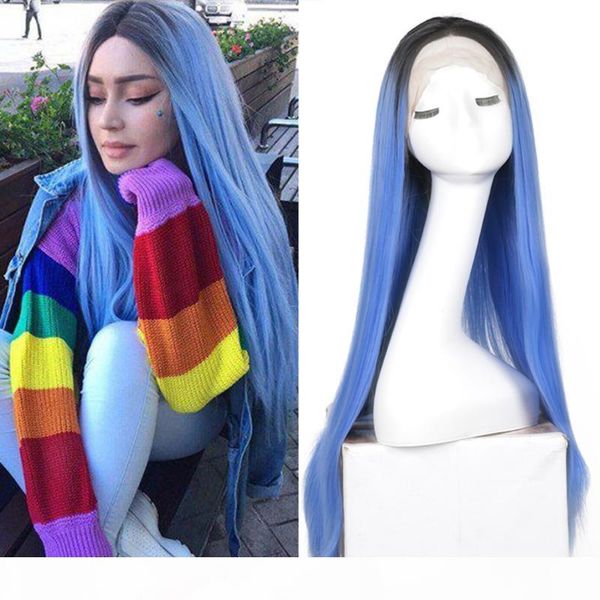 charisma synthetic hair ombre blue long straight wigs for women cosplay costume lace front wigs heat resistant fiber african, Black
charisma synthetic hair ombre blue long straight wigs for women cosplay costume lace front wigs heat resistant fiber african, Black