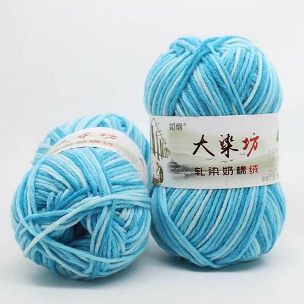 50g 5 strands milk cotton knitting yarn thick crochet warm baby sweater scarf, Blue;gray
50g 5 strands milk cotton knitting yarn thick crochet warm baby sweater scarf, Blue;gray