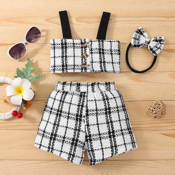 baby girl suits summer toddler infant kids sleeveless plaid pants headband 3pcs suit fashion children outfits clothing sets g220217, White
baby girl suits summer toddler infant kids sleeveless plaid pants headband 3pcs suit fashion children outfits clothing sets g220217, White