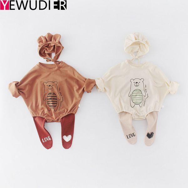 new fashion boy girl rompers newborn cute cartoon little bear loose jumpsuits infant long sleeve clothing outfits with one hat 201030, Blue
new fashion boy girl rompers newborn cute cartoon little bear loose jumpsuits infant long sleeve clothing outfits with one hat 201030, Blue