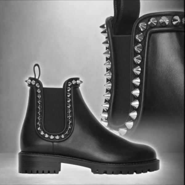 luxury designer round toe casual style studded leather elegant heels spikes red bottom boots lady booties winter booty party wedding, Black
luxury designer round toe casual style studded leather elegant heels spikes red bottom boots lady booties winter booty party wedding, Black