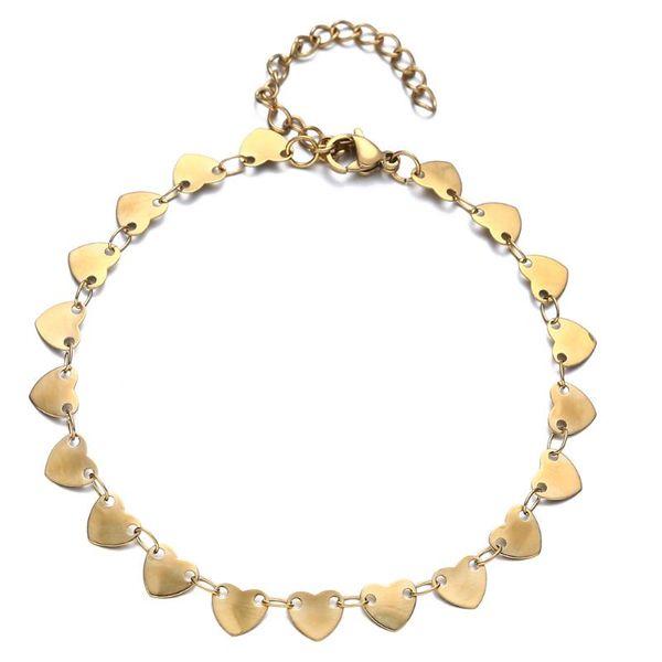 charm bracelets style stainless steel heart chain bracelet for girls women valentine's day gifts fashion jewelry, Golden;silver
charm bracelets style stainless steel heart chain bracelet for girls women valentine's day gifts fashion jewelry, Golden;silver