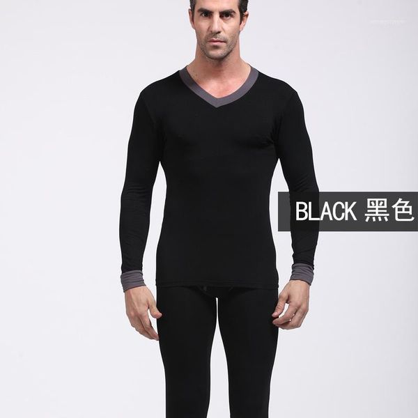men's thermal underwear men long jhons winter warm clothes modal thin v neck patchwork slim soft buttoms set1, Black;white
men's thermal underwear men long jhons winter warm clothes modal thin v neck patchwork slim soft buttoms set1, Black;white