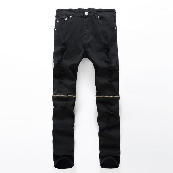 2020 new design hole biker jeans men's fashion denim trouser elasticity male slim pants plus size 421, Blue
2020 new design hole biker jeans men's fashion denim trouser elasticity male slim pants plus size 421, Blue