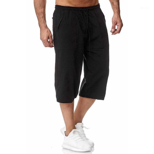men pants summer casual beach holiday shorts elastic waist sport loose calf-length pants solid color breathable sweatpants male1, Black
men pants summer casual beach holiday shorts elastic waist sport loose calf-length pants solid color breathable sweatpants male1, Black