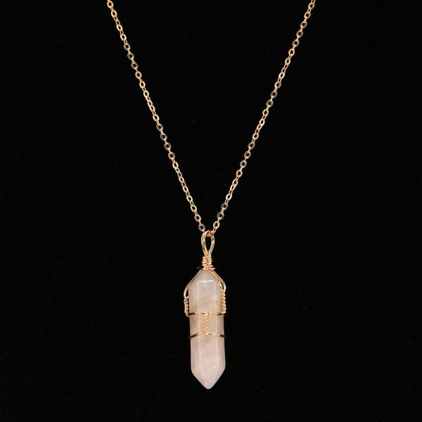 natural stone agate creative pendant with gold chain pendants healing crystals necklace fashion hexagonal column tourism accessories 5le b2, Black
natural stone agate creative pendant with gold chain pendants healing crystals necklace fashion hexagonal column tourism accessories 5le b2, Black