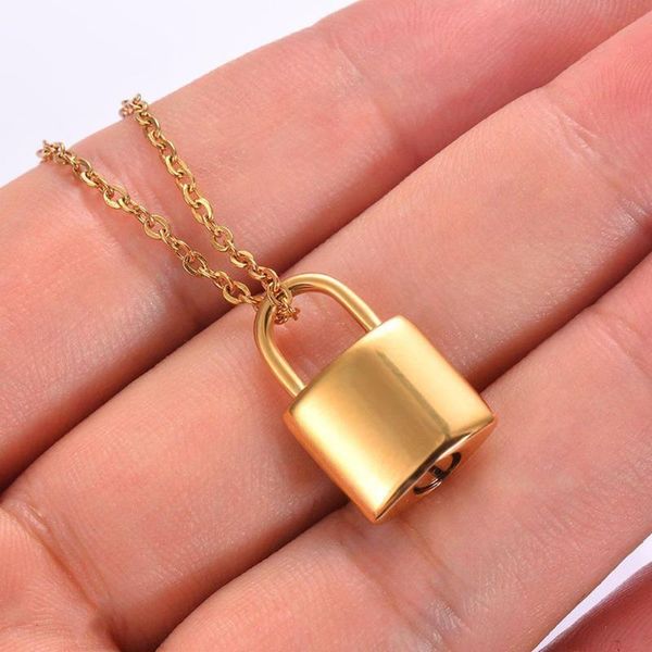 pendant necklaces style stainless steel mini padlock cremation jewelry for ashes urn necklace lock memorial, Silver
pendant necklaces style stainless steel mini padlock cremation jewelry for ashes urn necklace lock memorial, Silver