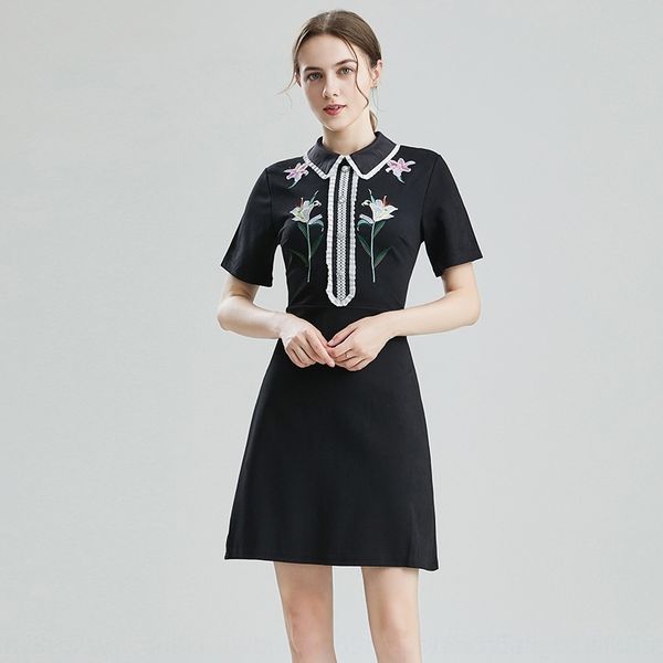 fgphx 2020 new doll wear roman dress women's dress embroidered pleated lace waist doll collar stretch fashion ull40, Black;gray
fgphx 2020 new doll wear roman dress women's dress embroidered pleated lace waist doll collar stretch fashion ull40, Black;gray