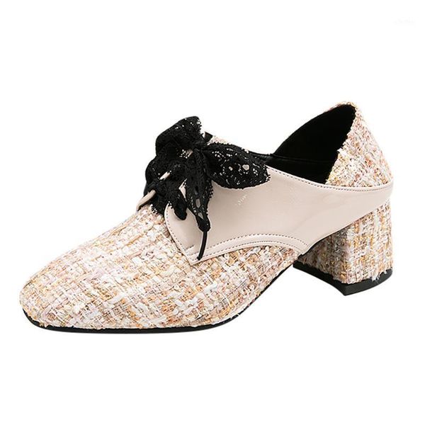 sagace women shallow single shoes mixed color square heel shoes women big size woker ladies girl cute lace up1, Black
sagace women shallow single shoes mixed color square heel shoes women big size woker ladies girl cute lace up1, Black