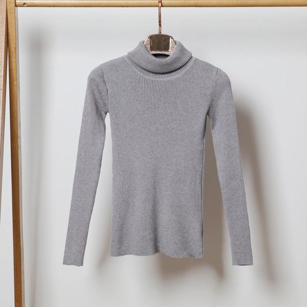 long sleeved turtleneck knitted sweater female solid color simple style undecorated elastic bottoming sweater women spring 2020 bbyzgl, White;black
long sleeved turtleneck knitted sweater female solid color simple style undecorated elastic bottoming sweater women spring 2020 bbyzgl, White;black
