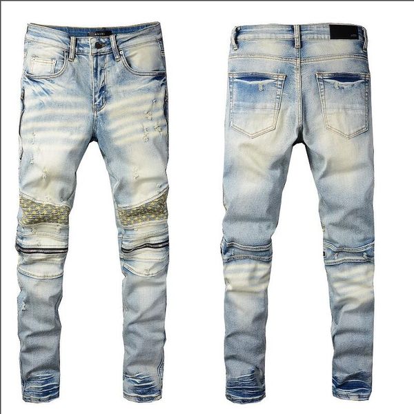 20ss mens designer jeans distressed ripped biker slim fit motorcycle denim for men s fashion jean mans pants pour hommes #023, Blue
20ss mens designer jeans distressed ripped biker slim fit motorcycle denim for men s fashion jean mans pants pour hommes #023, Blue