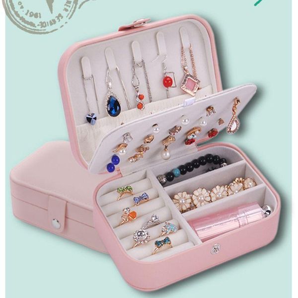 2 color fashion women jewelry case simple trend earrings bracelet ring jewerly storage box, Pink;blue
2 color fashion women jewelry case simple trend earrings bracelet ring jewerly storage box, Pink;blue