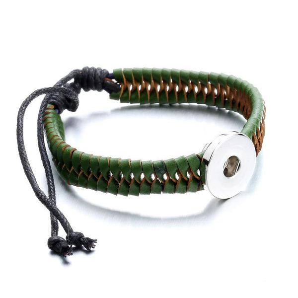 new fashion braided leather snap button bracelet fit 20mm 18mm snap jewelry handmade leather 18mm snap bracelets button bbyryf, Golden;silver
new fashion braided leather snap button bracelet fit 20mm 18mm snap jewelry handmade leather 18mm snap bracelets button bbyryf, Golden;silver
