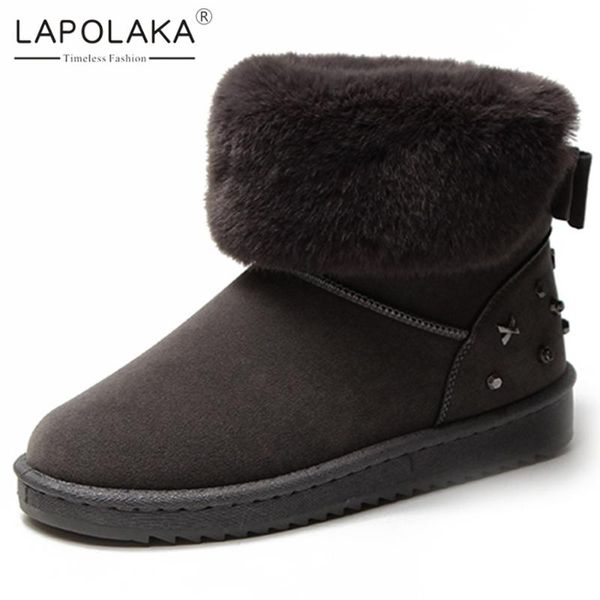 lapolaka 2020 new fashion platform comfy add fur warm winter booties woman slip on concise dropship shoes woman boots ladies, Black
lapolaka 2020 new fashion platform comfy add fur warm winter booties woman slip on concise dropship shoes woman boots ladies, Black