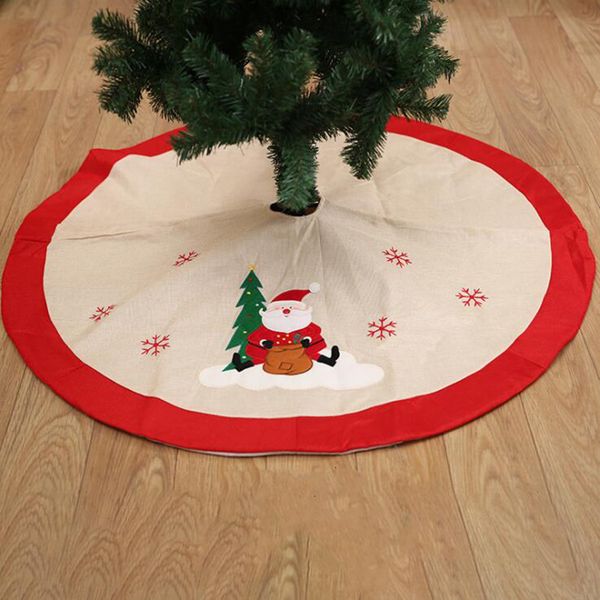 carpet 105cm snowflake tree skirt new year christmas decorations for home n2f5