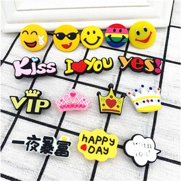 wholesales designer croc shoes decoration pvc cartoon smile expression diy your clog sandals fancy clogs charms for girls, White;pink
wholesales designer croc shoes decoration pvc cartoon smile expression diy your clog sandals fancy clogs charms for girls, White;pink