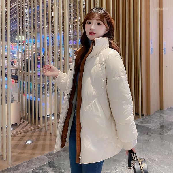fashion glossy parka 2020 new winter jacket women casual solid short stand collar parka coat female office lady1, Black
fashion glossy parka 2020 new winter jacket women casual solid short stand collar parka coat female office lady1, Black