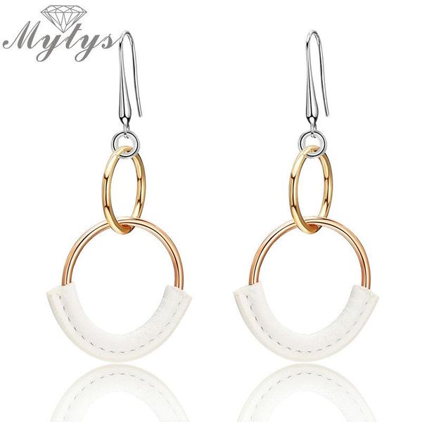 dangle & chandelier mytys 3 color fashion round drop earrings leather design modern trendy ladies jewelry gift party accessory ce361, Silver
dangle & chandelier mytys 3 color fashion round drop earrings leather design modern trendy ladies jewelry gift party accessory ce361, Silver