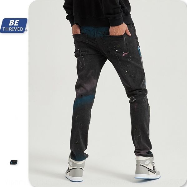 0izdj be 2020 wear men's autumn knee holes and jeans ink splash elastic trousers dark wind jeans street fashion brand slim high w1etv, Blue
0izdj be 2020 wear men's autumn knee holes and jeans ink splash elastic trousers dark wind jeans street fashion brand slim high w1etv, Blue