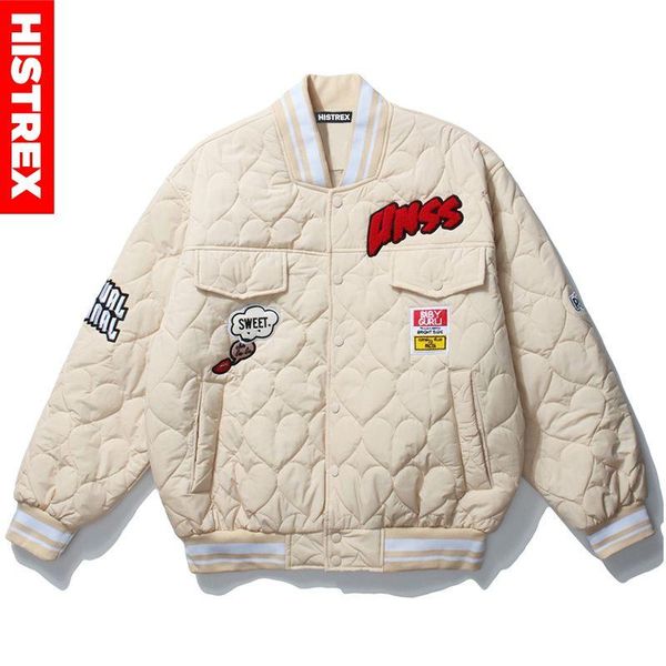 histrex heart baseball uniform men parkas jacket padded winter clothing outwear fashion coat windbreaker hoody parka man f56od#, Black
histrex heart baseball uniform men parkas jacket padded winter clothing outwear fashion coat windbreaker hoody parka man f56od#, Black