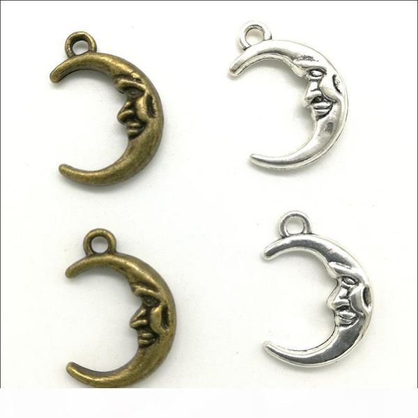 lot 100pcs moon face alloy charms pendant retro jewelry diy keychain ancient silver bronze for bracelet earrings 22x15mm, Bronze;silver
lot 100pcs moon face alloy charms pendant retro jewelry diy keychain ancient silver bronze for bracelet earrings 22x15mm, Bronze;silver